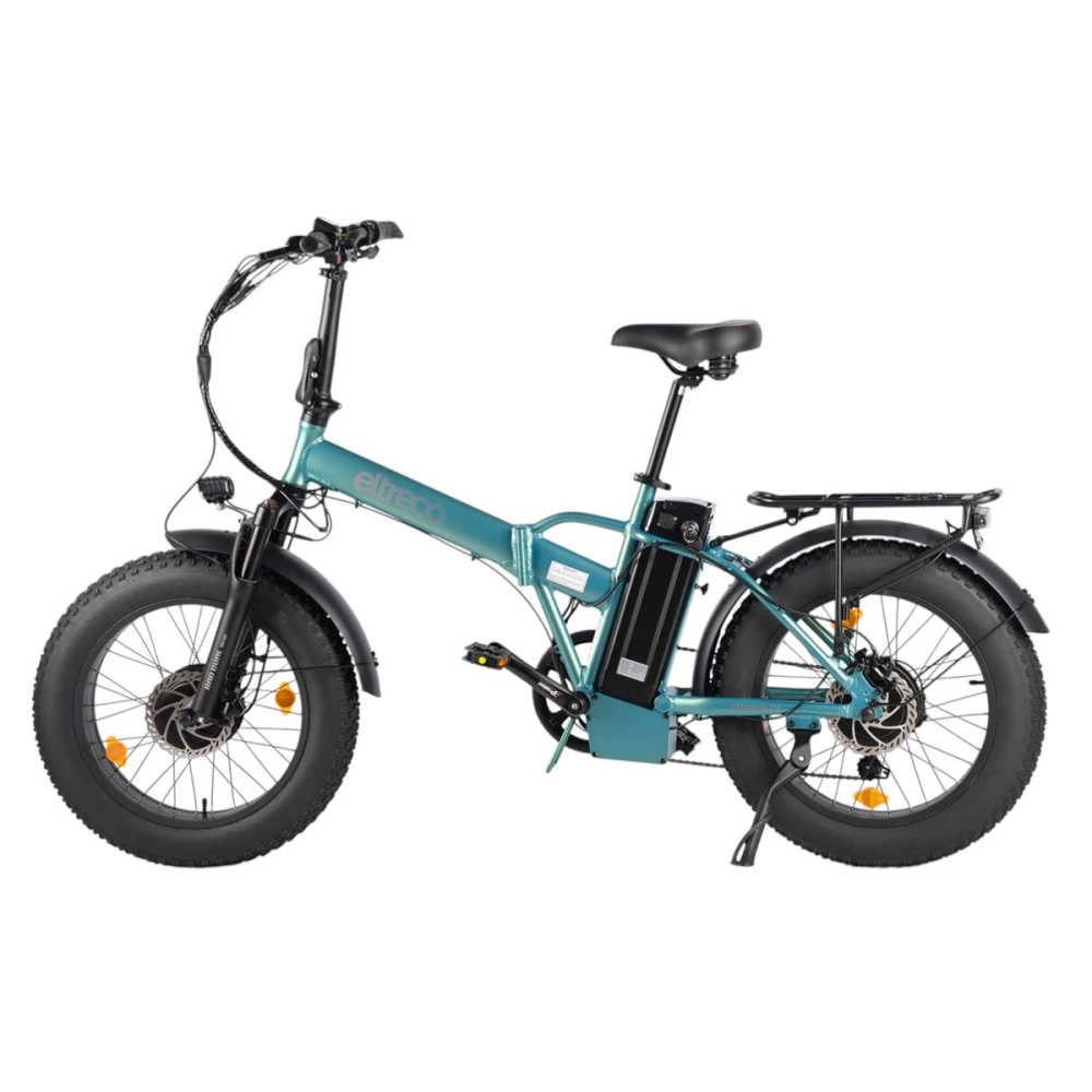 Электровелосипед Eltreco BAD DUAL NEW Зелёный-матовый 1