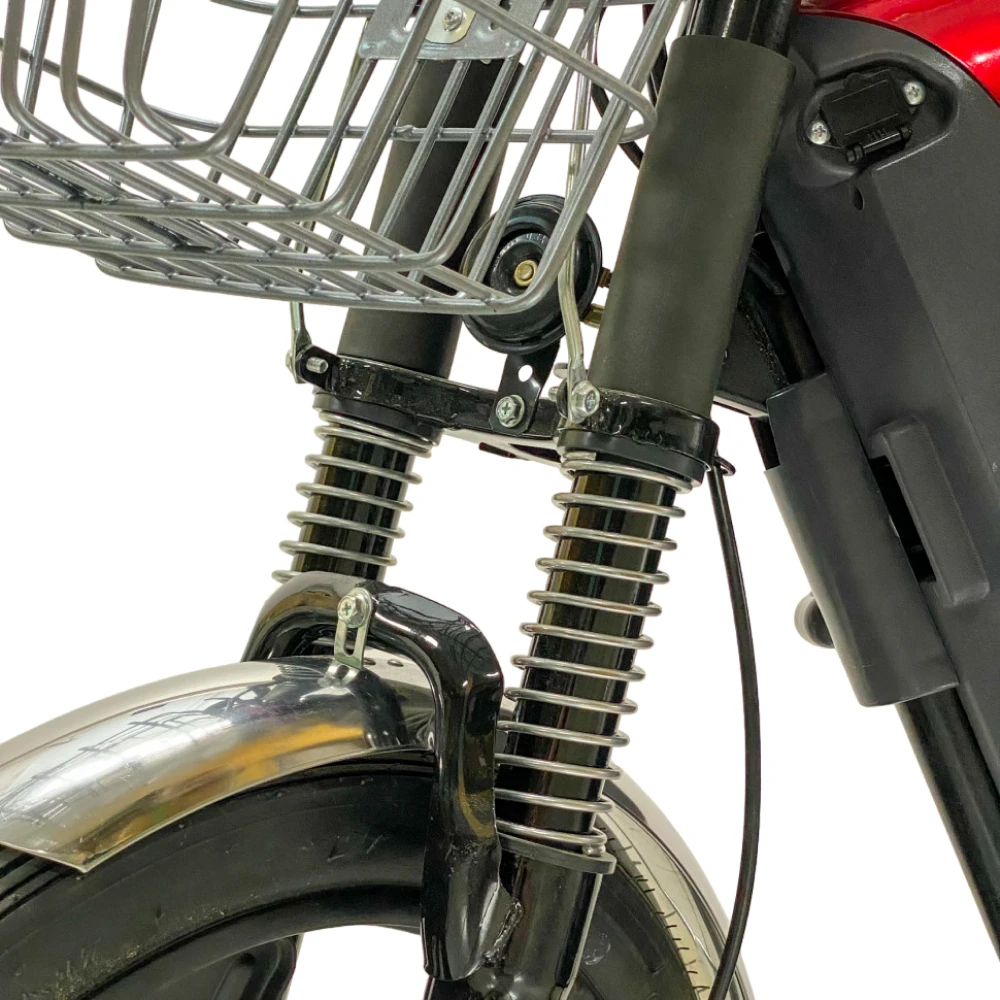 Электроскутер GreenCamel Тайфун 17 (350W 48V12Ah) быстросъем Красный 9