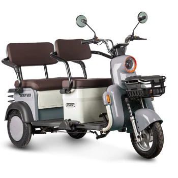 Электротрицикл Rutrike Gelbert Beta 48V/60V 800Вт Серо-белый